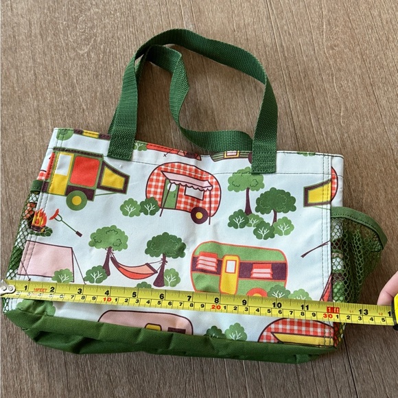 Thirty-One Camper Print Tote with Green Accents - Picture 6 of 8